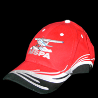 Red with black Swoosh hat $15.00