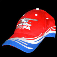 Red with royal swoosh hat $15.00