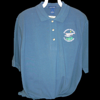 Black Moisture wicking golfshirt