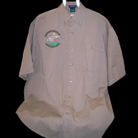 S/S Woven Khaki Denim w/MSPA Logo embroidered on the crest $40.00