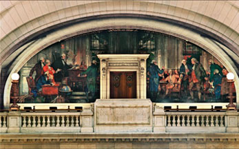 Lighting of historically significant murals.